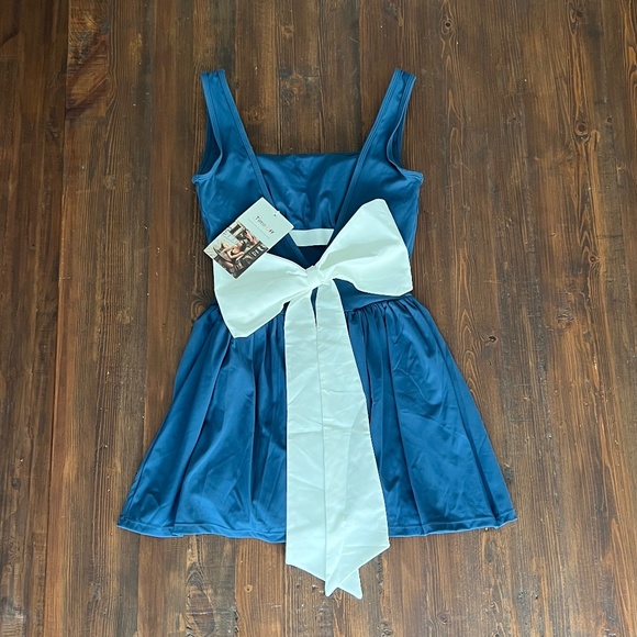 TIMEOFF Ladies One Piece Suspender Skirt Pants (M) - Picture 4 of 12